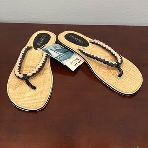 Sperry Top-Sider Get Well Sport Collection Woven Black Braided Strap Size 7